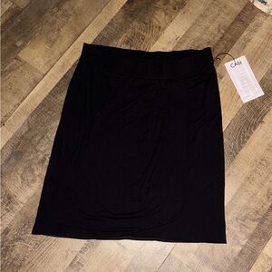 "Chic & Comfy: NWT Black Cali Wrap Skirt - Size M"